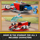 LEGO Star Wars: Young Jedi Adventures The Crimson Firehawk, Kids’ Starter Set, Buildable Toy Starship, Speeder Bike Vehicle, 3 Characters, Gift Idea
