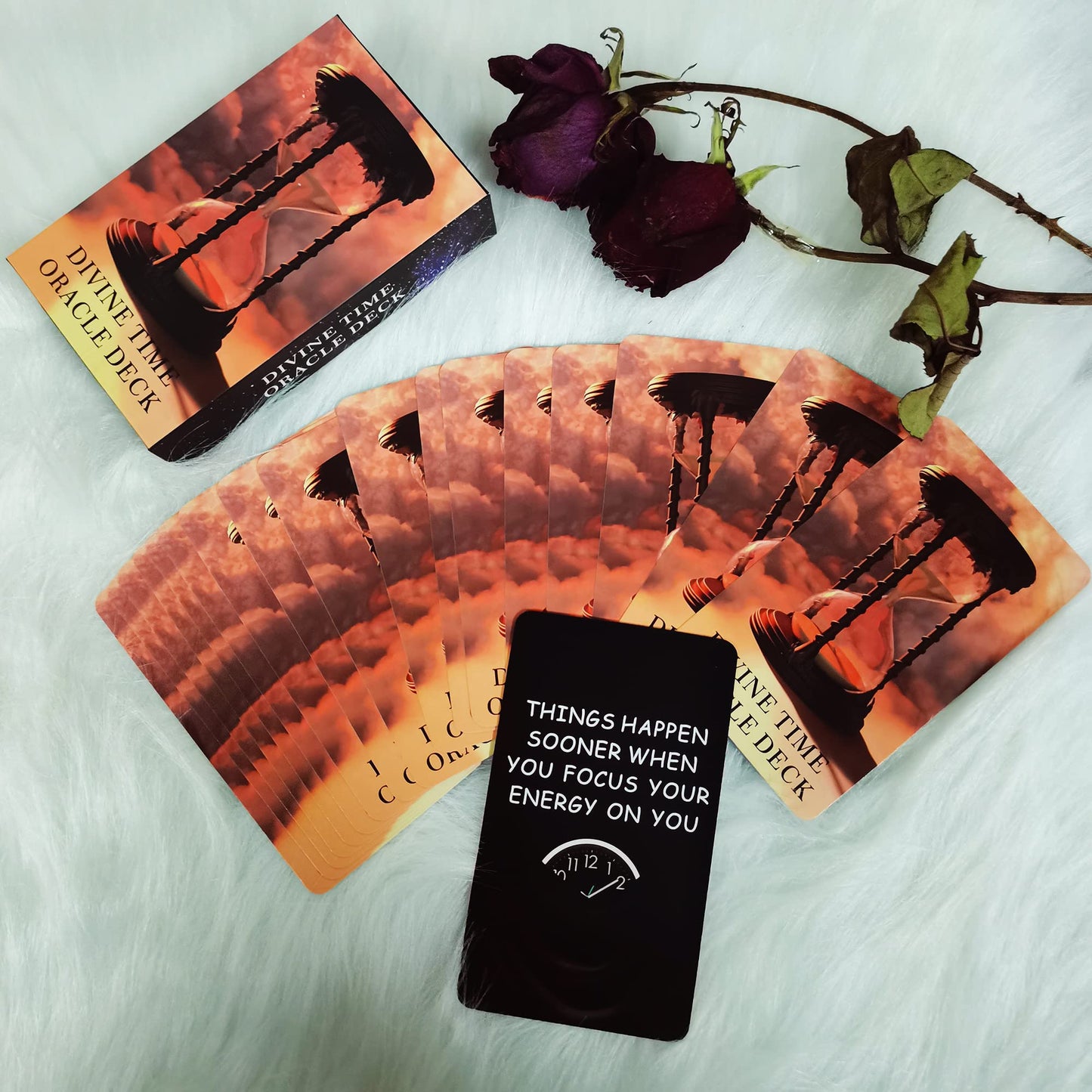 soulme Time Oracle Cards DeckTime Oracle Cards Deck, Divine Timing Oracle Cards, Oracle Cards for Beginners