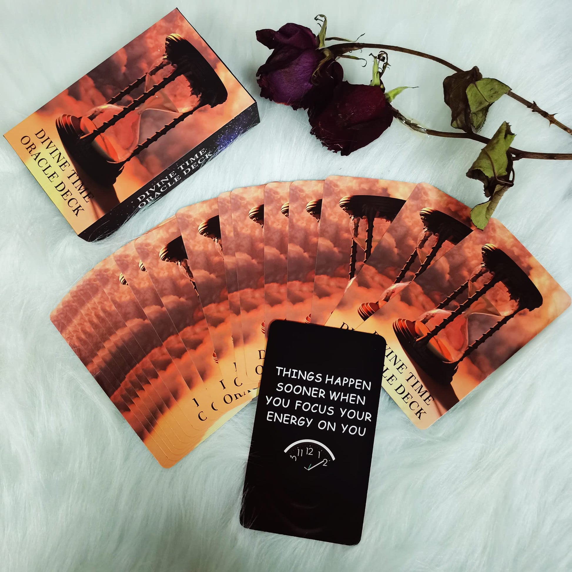 soulme Time Oracle Cards DeckTime Oracle Cards Deck, Divine Timing Oracle Cards, Oracle Cards for Beginners