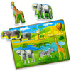 Big Discoveries Wooden Puzzle - Animal Wood Puzzles for Toddlers 2+ Years Old | Montessori Learning Puzzles for Kids - Great for Preschool Aged Boys