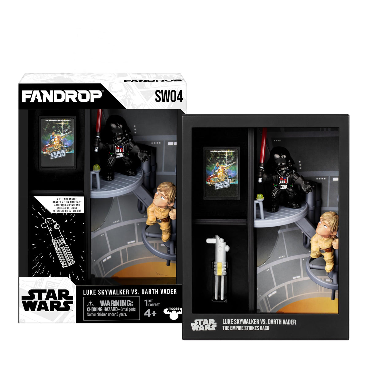 FANDROP SW04-Star Wars: The Empire Strikes Backâ - Luke Skywalker VS. Darth Vader, FANDROP Combines an Epic Diorama, Artifacts & Scene Marker Creating