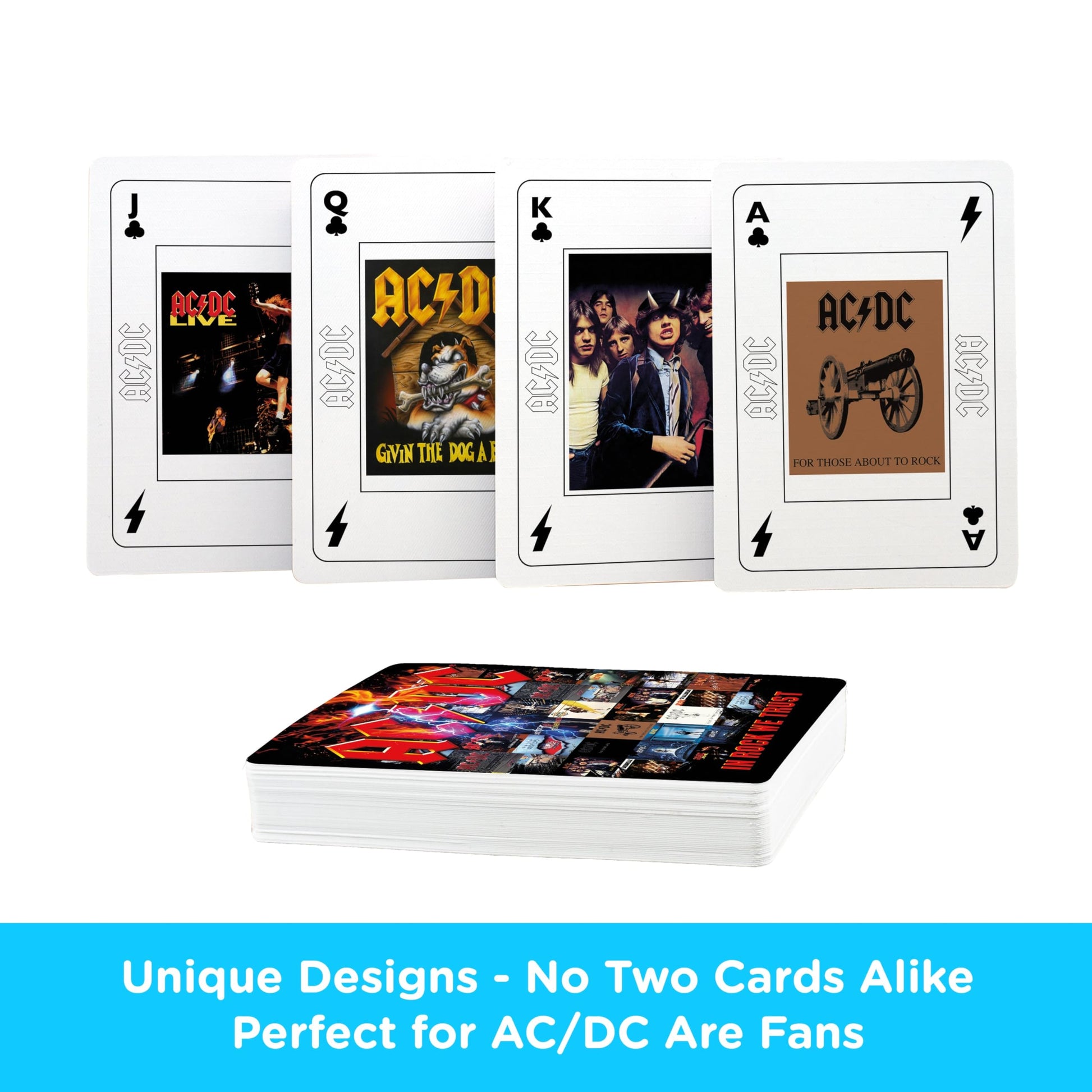 AC/DC-In Rock We Trust Playing Cards
