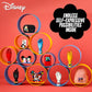LEGO DOTS Disney Mickey & Minnie Mouse Back-to-School Project Box 41964 6in1 Toy Arts and Crafts Building Set with Bag Tags, Sticker Patch and Desk