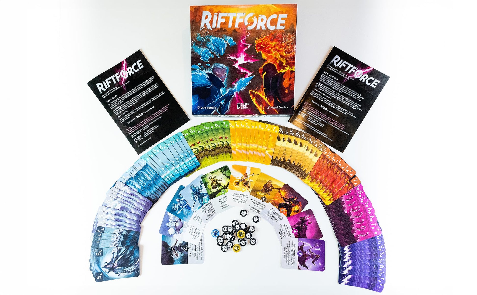 Capstone Games Riftforce Strategy Board Game for 2 Players | Competitive Elemental Duels with Asymmetric Factions, Tactical Depth & Replay Value