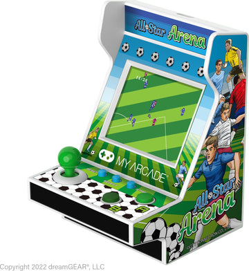 MY ARCADE All-Star Arena Pico Player- Games for Kids, 3.75" Arcade Machine with 107 Retro Games, 2" Screen Color Display, Battery Powered