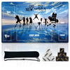 Auralvia Single-Player TCG Playmat with Zones Compatible with One Piece Card Game, Bonus Power Counter Dice & Storage Bag Included 24x14 Inches