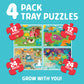 Chuckle & Roar Puzzles for Kids Ages 3-5, Toddler Puzzles, 12 & 24 Piece