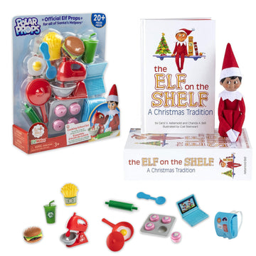 Elf on The Shelf - Brown Eyed Boy Scout Elf & Elf Polar Props