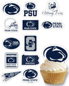 Penn State Cupcake Toppers Graduation Party Cake Decorations 24 Pc