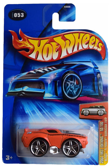 Hot Wheels Blings Plymouth Barracuda 1972, [Orange] 2004 First Editions 53/100