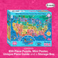 America’s 50 State Jigsaw Puzzle, Educational USA Map with Unique State Shaped Pieces, 850 Pieces, Fun & Interactive Learning for All Ages, Made in