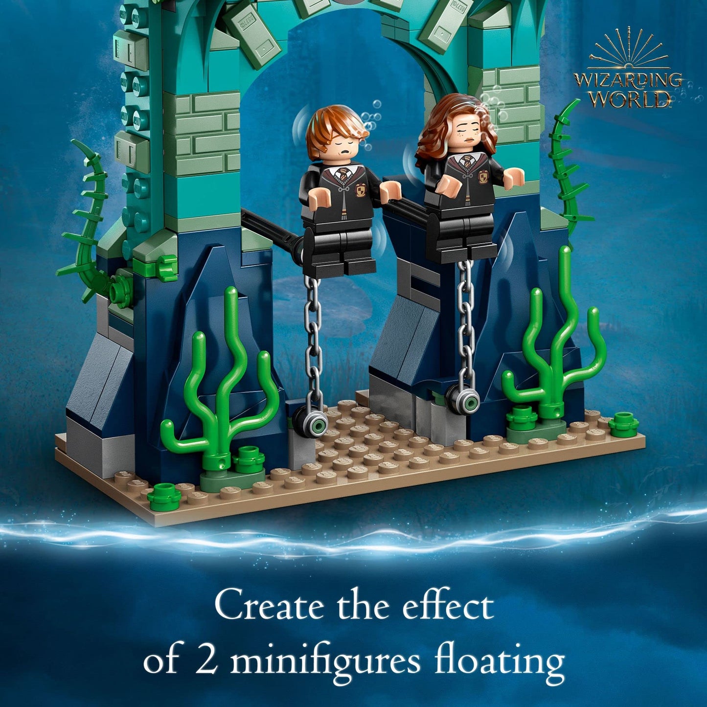 LEGO Harry Potter Triwizard Tournament: The Black Lake Building Toy 76420 - Goblet of Fire Toy Set with Harry, Hermione, and Ron Mini Figures, Magical