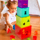 Battat Sorting & Stacking Boxes, Lock & Learn Nesting Play Cubes, Toddler