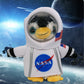 DolliBu Marine Wild Penguin Astronaut Plush Toy - Farm Life Astronaut Stuffed Animal with Space Helmet and NASA Astronaut Costume, Spaceman Doll Decor