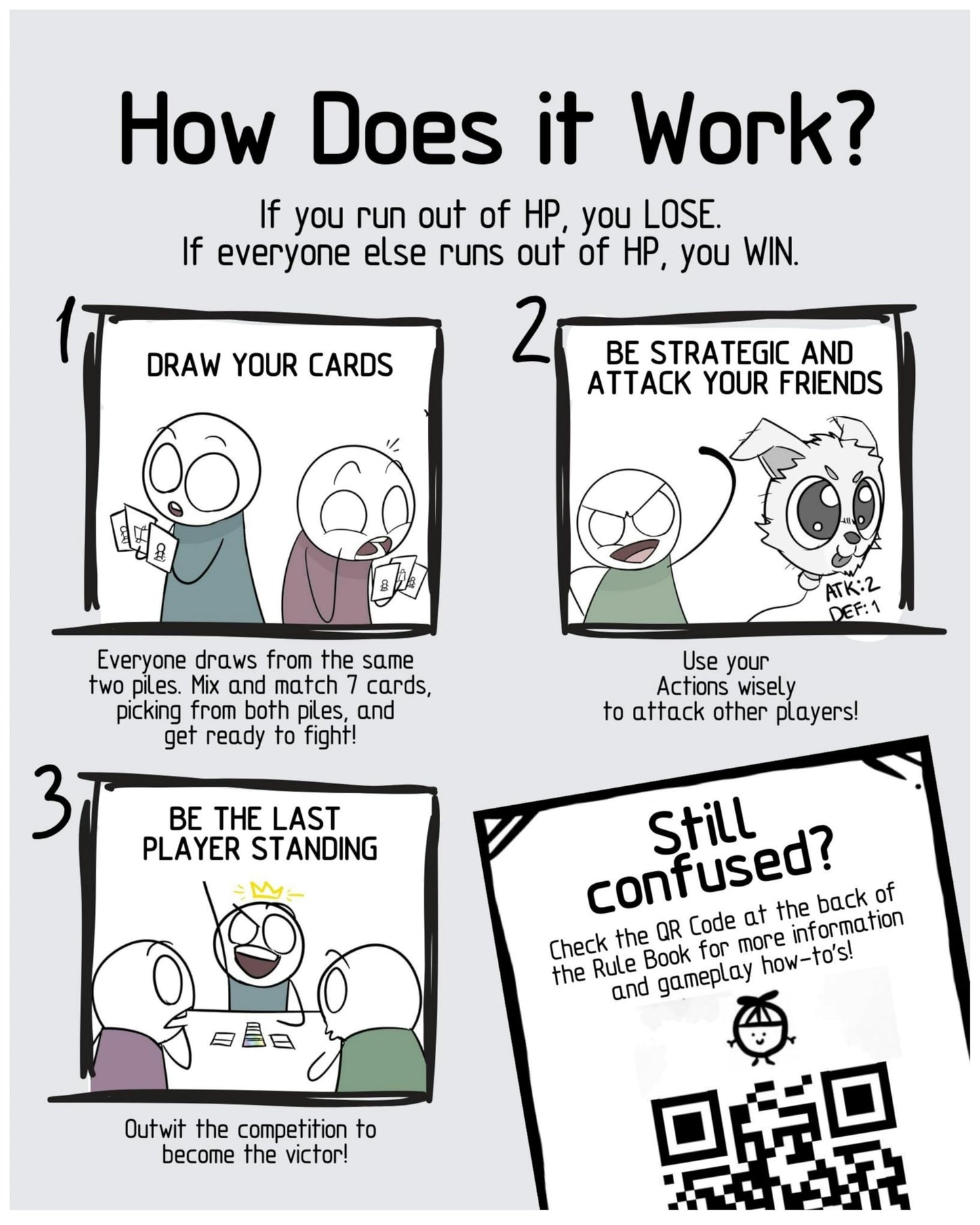 A Normal Card Game: Original Edition - Battle Royale Strategy Card Game for Ages 13+, 2-4 Players, Portable Party Game for Families and Groups
