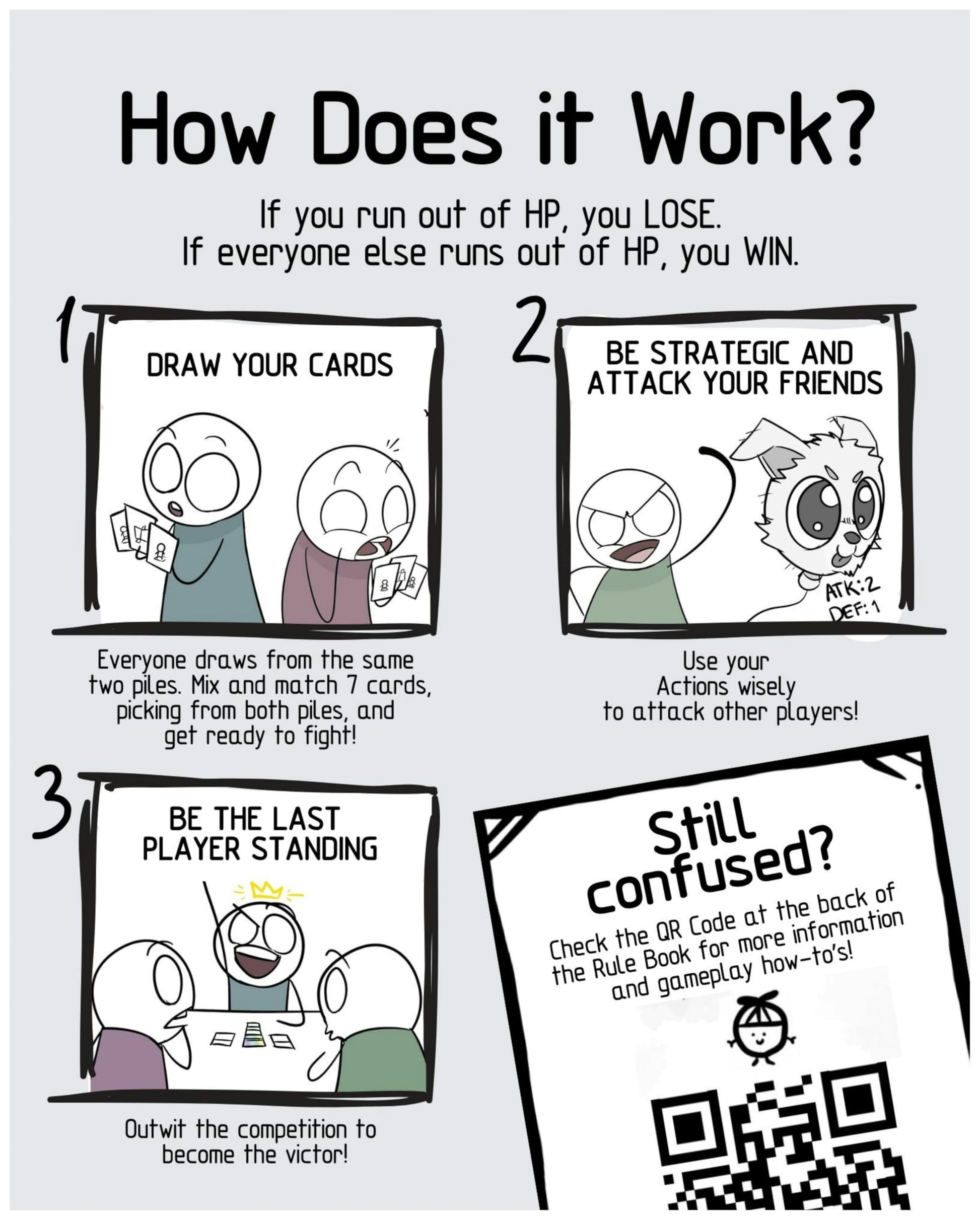 A Normal Card Game: Original Edition - Battle Royale Strategy Card Game for Ages 13+, 2-4 Players, Portable Party Game for Families and Groups