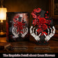 HIGH GODO Skull Flowers Rose Building Set with Skull Hand, Horror Gothic Rose Home Office Decor with Cross, Halloween Fathers Day Birthday Gifts