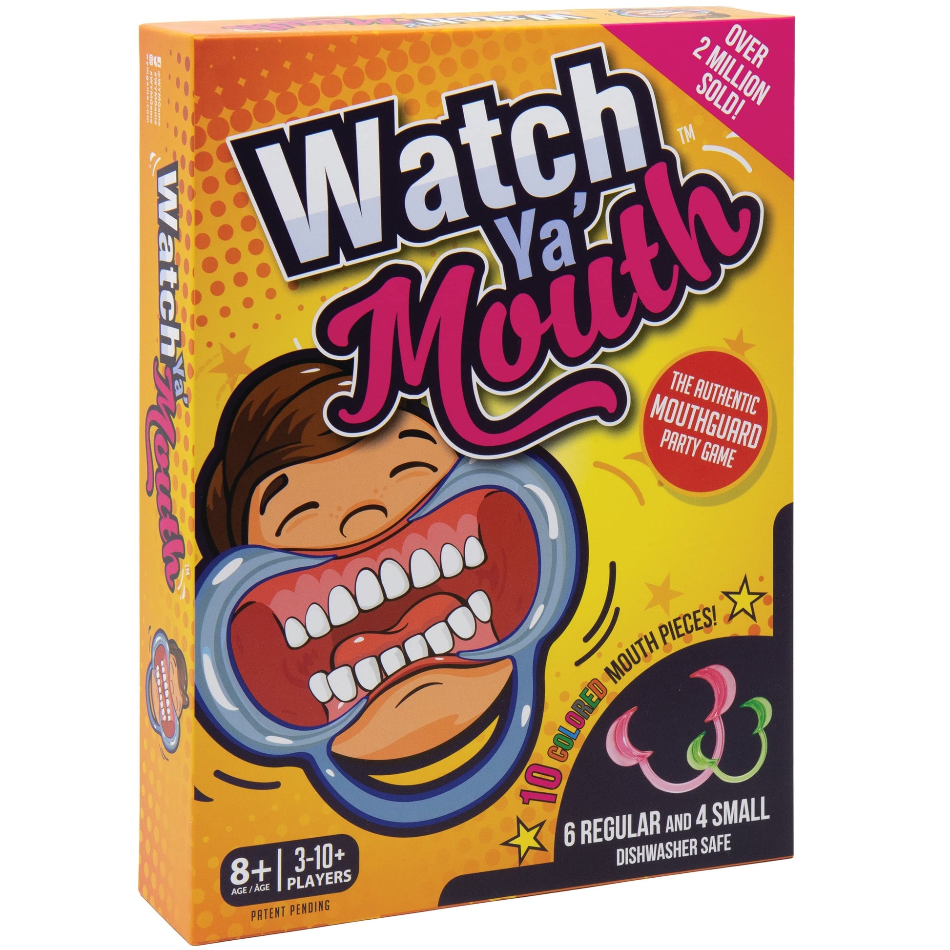 Watch Ya' Mouth Family Edition - The Authentic, Hilarious, Mouthguard Party Game, Green, Same Size