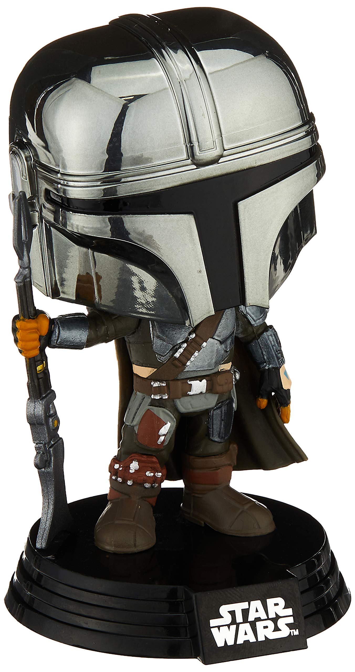 Funko Pop! Star Wars: The Mandalorian - Mandalorian (Chrome), Amazon Exclusive