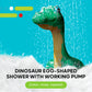 Discovery Dinosaur Crafts Painting Kit, 11-Piece Dinosaur Designer Rinse & Recolor Art Set, Dino Arts, Crafts for Kids, 4 Dinos, Egg Shower, 6 Markers