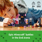 LEGO Minecraft The End Arena 21242, Player-vs-Player Battle Playset with Lava, Ender Dragon and Enderman Figures, Action Toys for Kids 8 Plus Years
