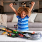 Mattel Disney Pixar Cars Track Set, Piston Cup Action Speedway Playset with 1:55 Scale Lightning McQueen Die-Cast Toy Car