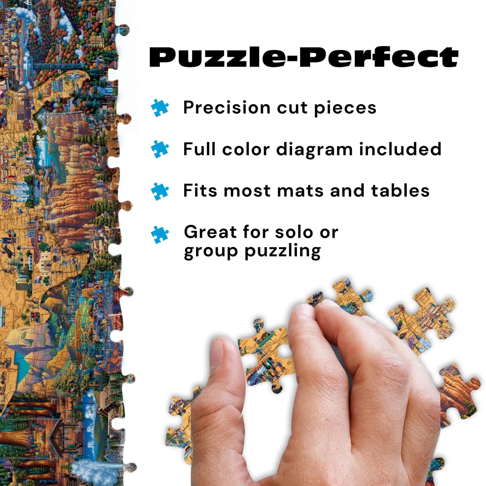 Buffalo Games - Eric Dowdle National Parks Map - 1000 Piece Puzzle