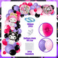 Purple Birthday Party Supplies, Kawaii Party Decorations