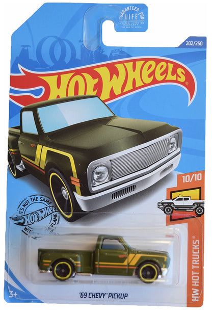 Hot Wheels '69 Chevy Pickup - green - 202/250 Hot Trucks 10/10