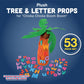 Constructive Playthings Tree and Letters Props for "Chicka Chicka Boom Boom" Children's Book, 14" H Plush Tree with 26 Lowercase and 26 Uppercase