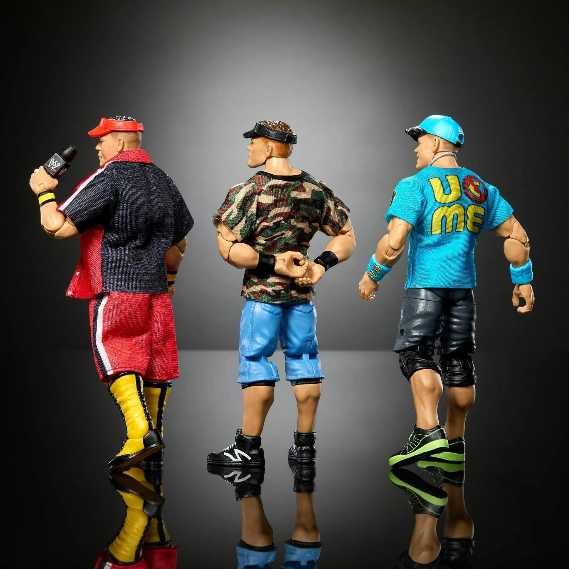 WWE Elite Collection John Cena 3-Pack, Collectible Set of 6-inch Action Figures with Articulation