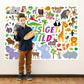Jungle Safari Animals Giant Coloring Poster for Kids Wild Tropical Life Crafts Activity Wall Doodle Art Coloring Paper Poster Banner for Home School