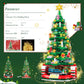 Christmas Tree Building Set for Kids, Christmas Tree 2024 Collectible Holiday Building Block Home Decor with Light, Tabletop for Boys, Girls