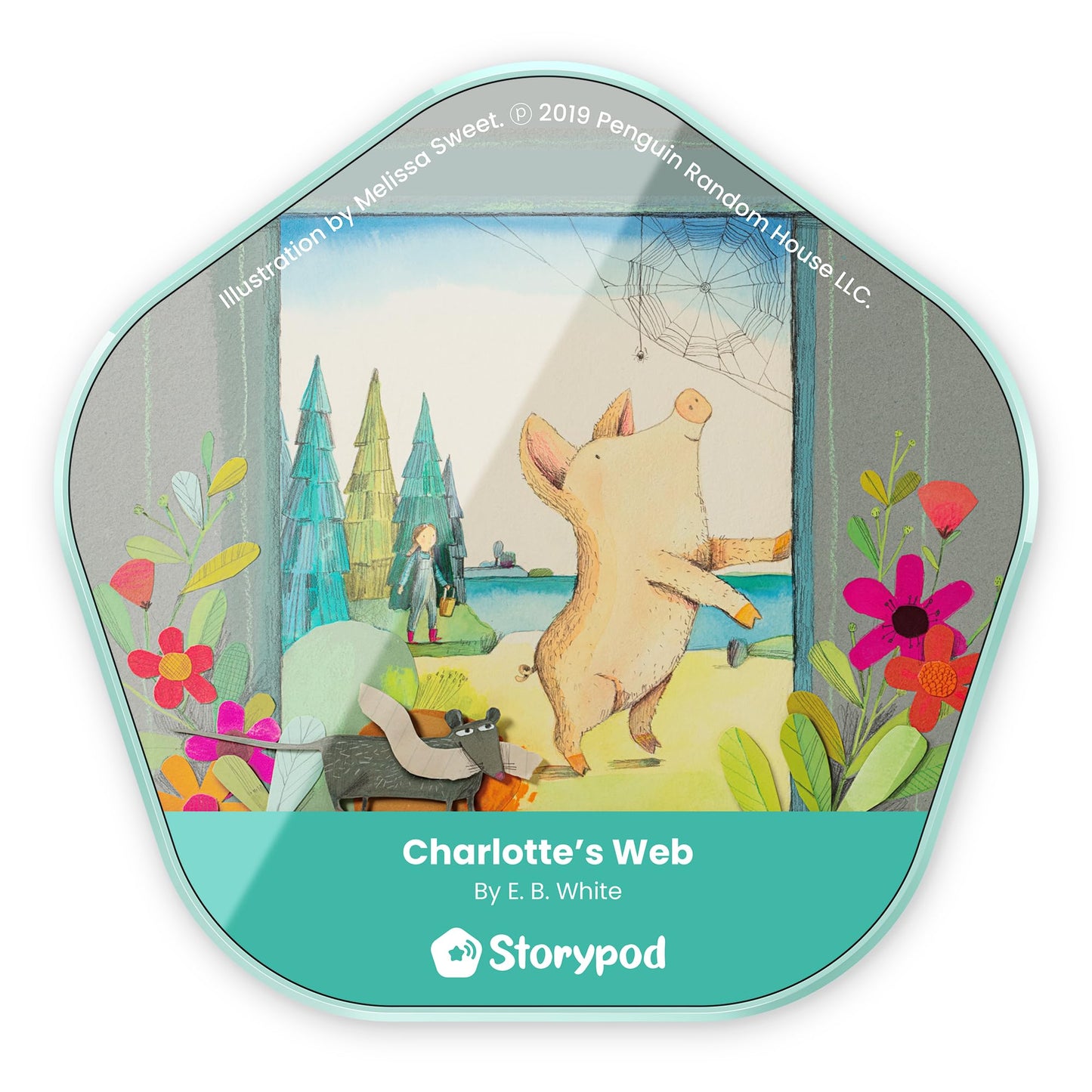 Storypod | Charlotte's Web | Token for The Storypod Audio Learning System | SEL Audio Learning & Interactive Fun