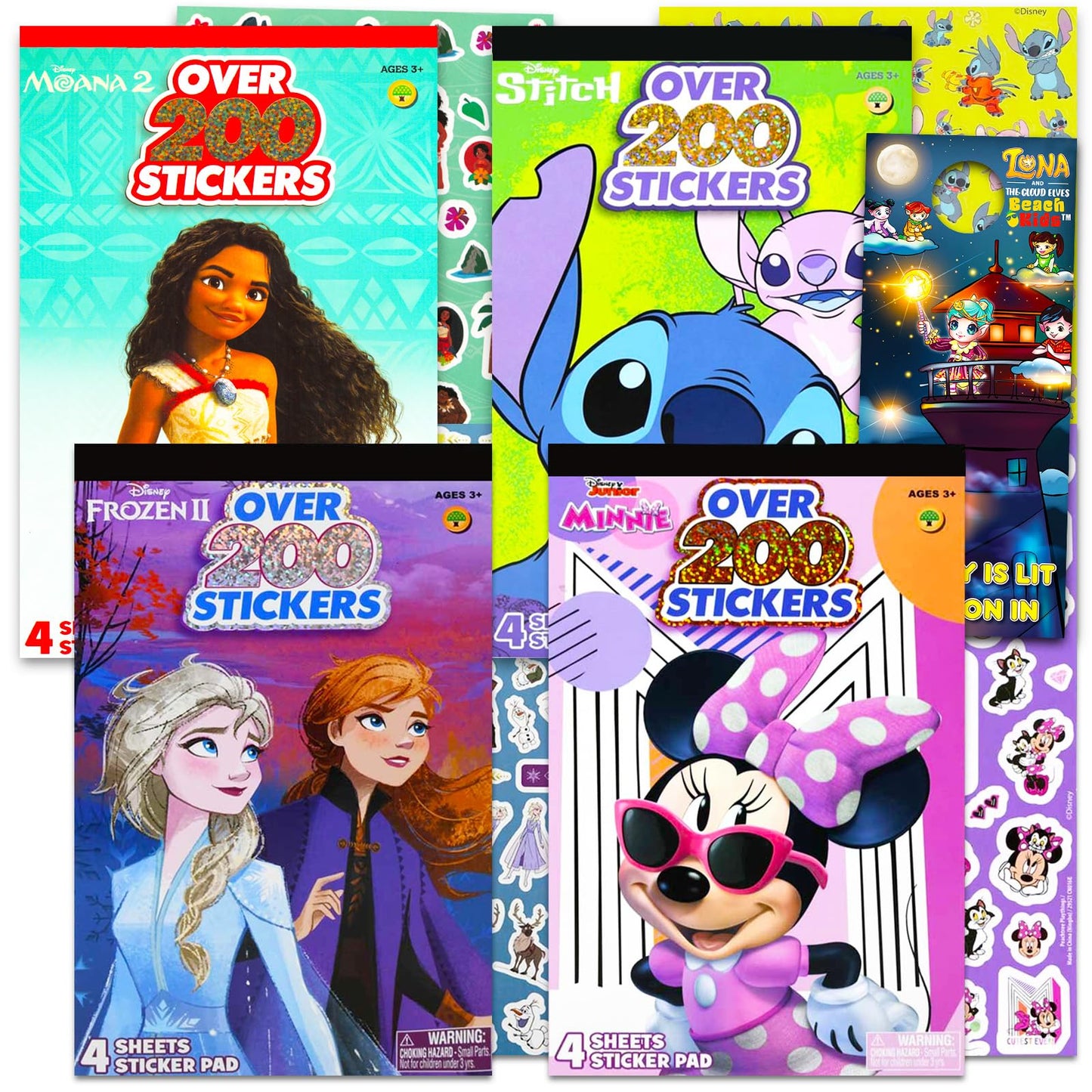 Mega Disney Sticker Set for Girls - Bundle with 800+ Bulk Disney Stickers