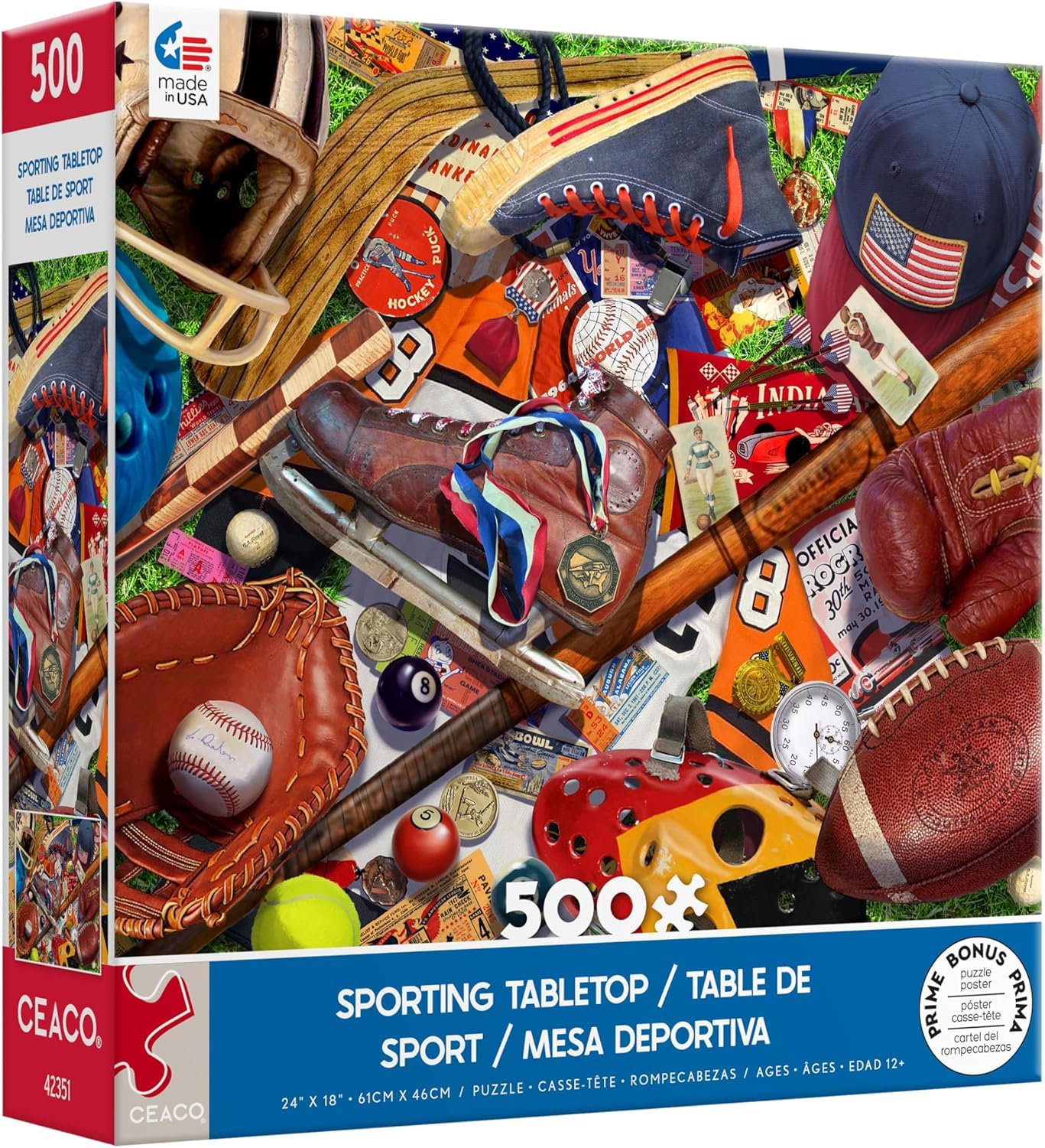 Ceaco - Sporting Tabletop - 500 Piece Jigsaw Puzzle