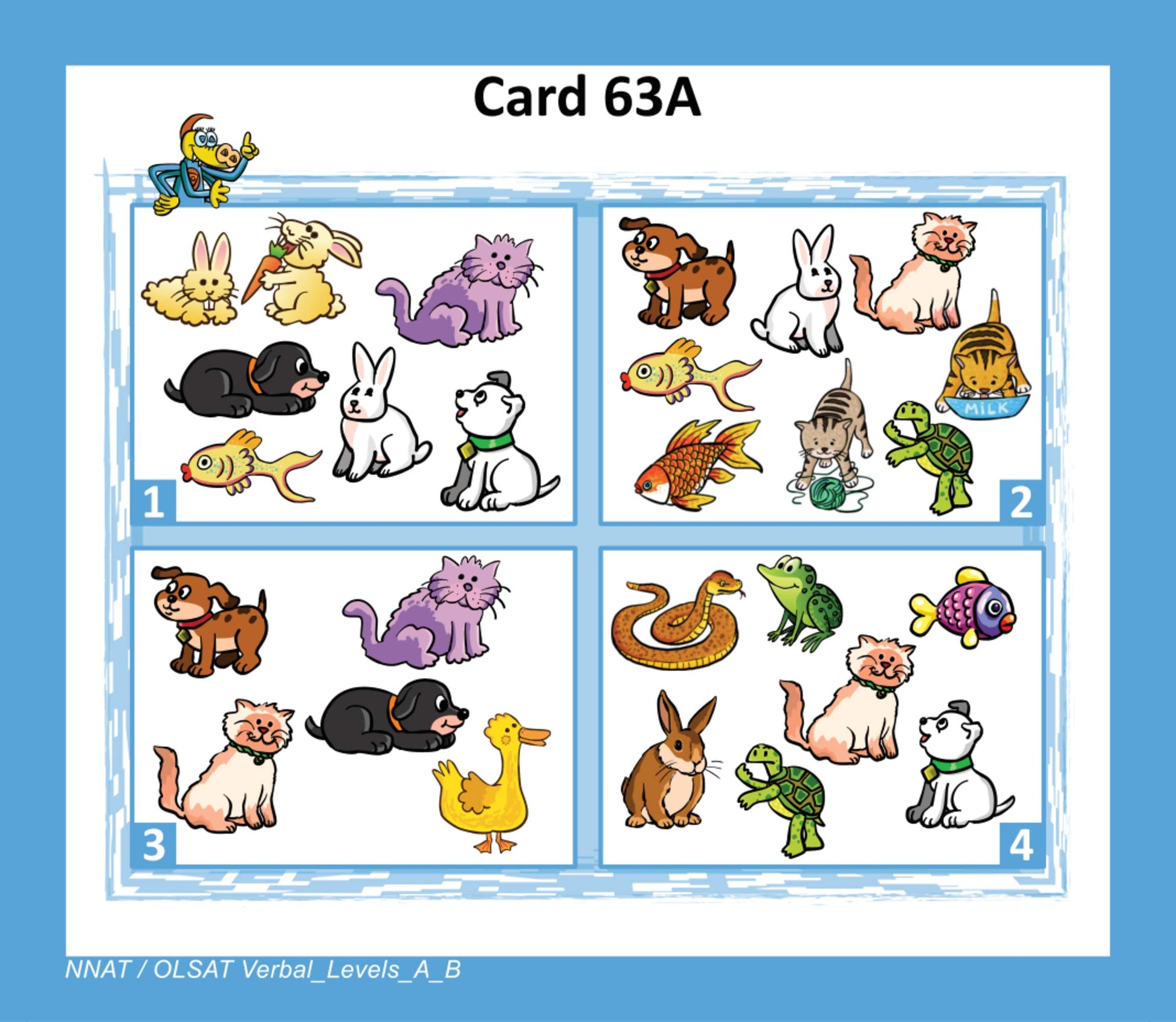 TestingMom.com NNAT and OLSAT Test Prep Flash Cards - NYC Gifted and Talented - Kindergarten (Level A) - Grade 1 (Level B) - 140+ Practice Questions