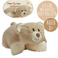 Pillow Pets Weighted Hiro Bear - 3.5 lb Sensory Plush Comfort Companion, Textured Fleece Weighted for Calming Hugs, Relaxation, and Sleep Support
