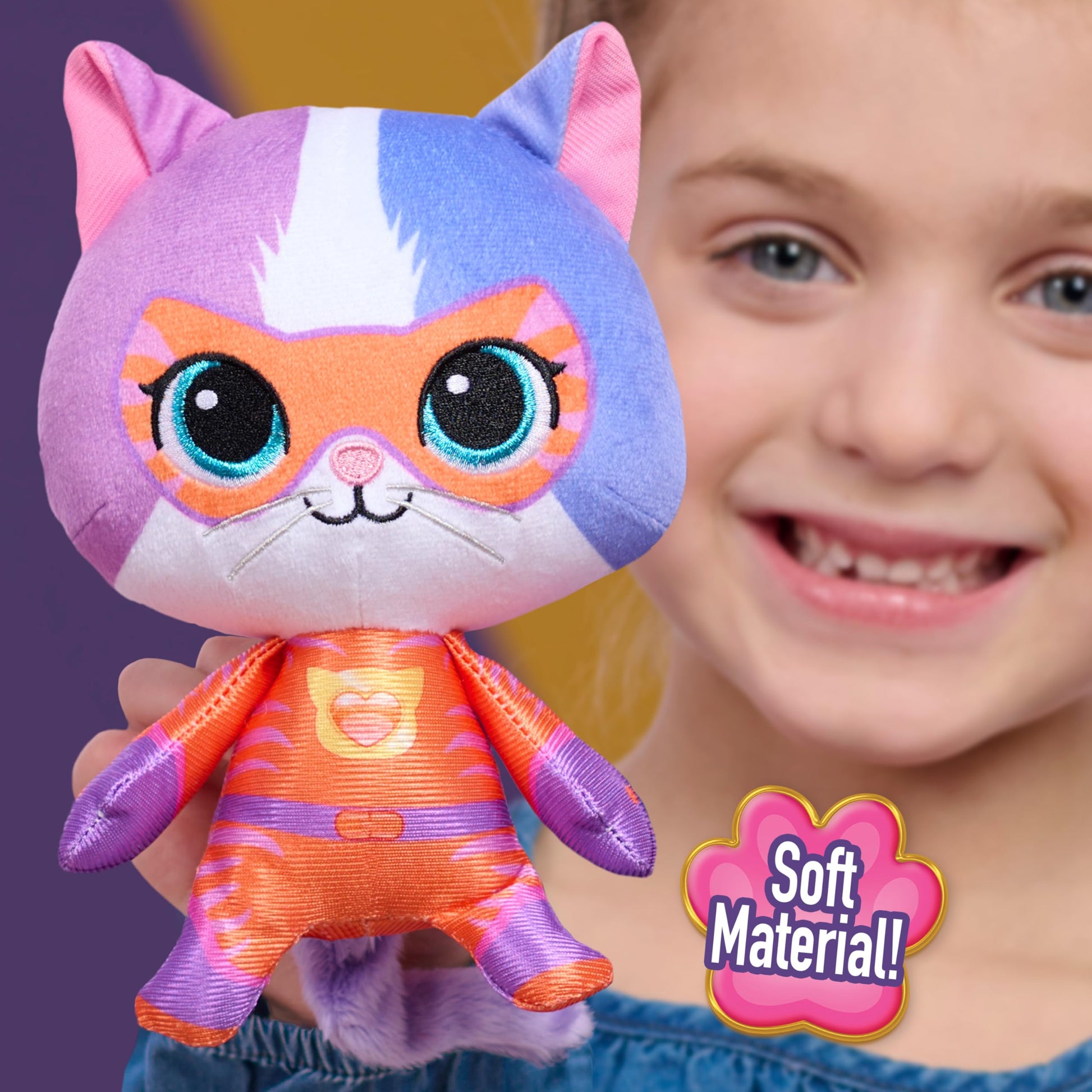 Disney Jr Just Play SuperKitties Small Plush Buddy Stuffed Animal