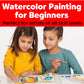 Faber-Castell Young Artist Learn to Watercolor - Watercolor Paint Set for Kids Ages 5+, Kid-friendly and Washable Watercolor Paint (Packaging May