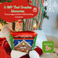 Jack Rabbit Creations 16-Piece Santa's Workshop Suitcase Playset - Santa, Elves, Reindeer & Snowman - FSC Bamboo, Eco-Friendly Toddler, Ages 3+