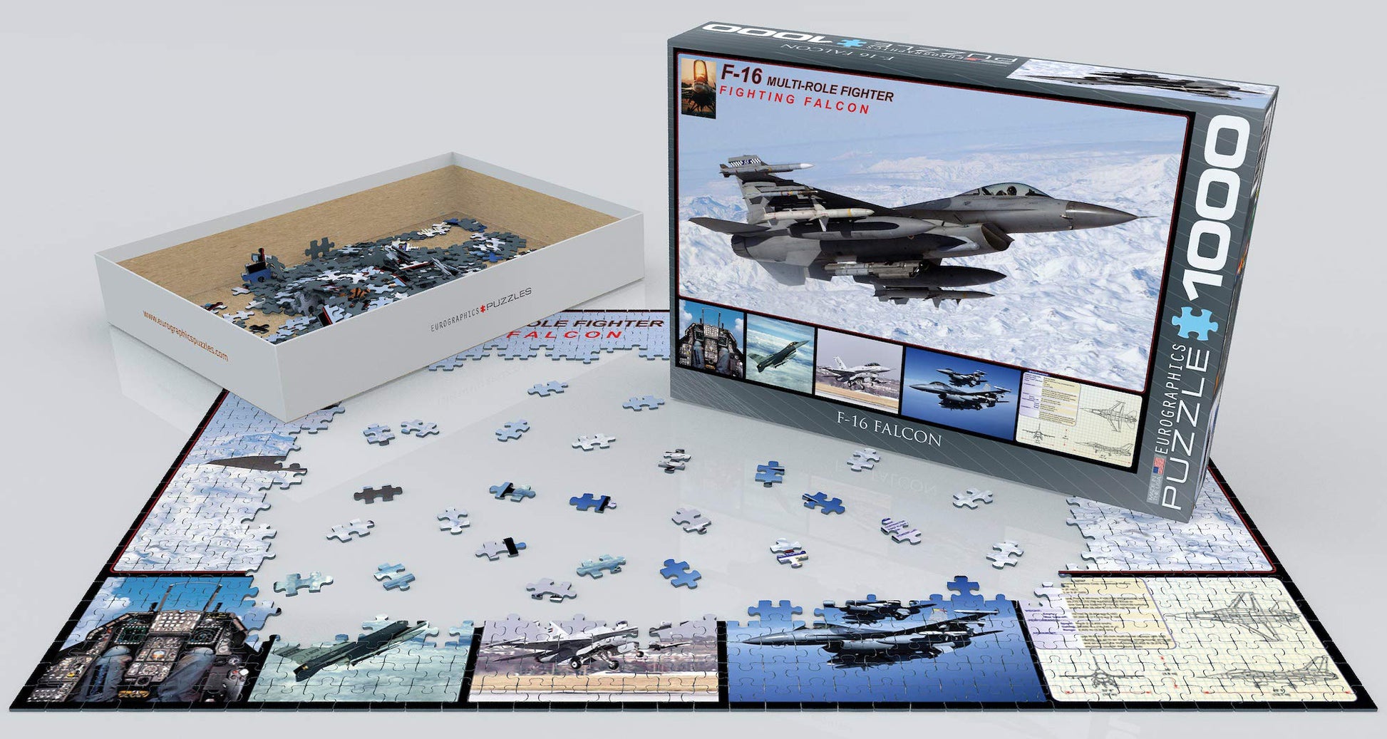 EuroGraphics F-16 Fighting Falcon Puzzle (1000-Piece), Model:6000-4956
