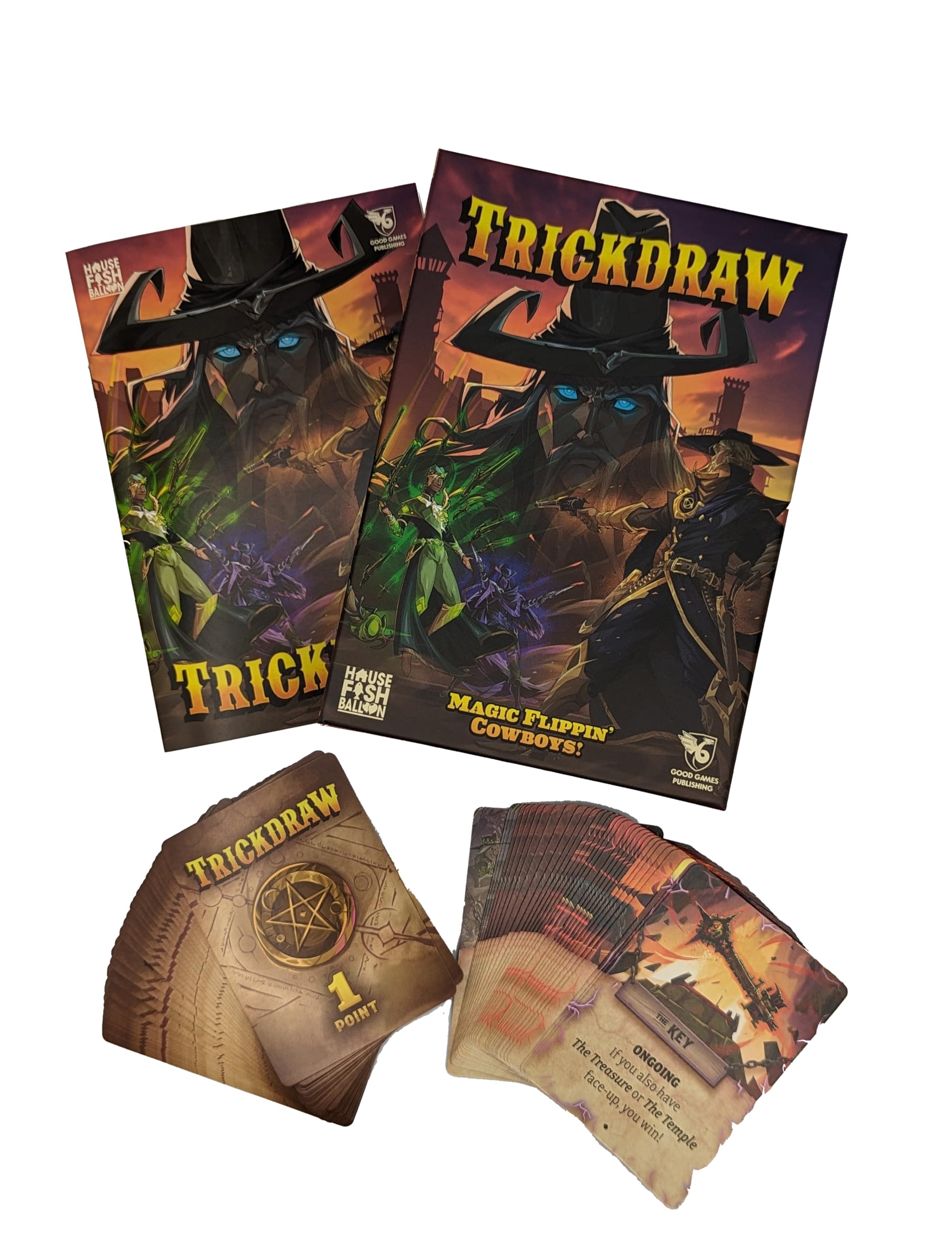 TRICKDRAW - Fast Paced Card Game, Magic Flippin' Cowboys! by Good Games Publishing, Strategy