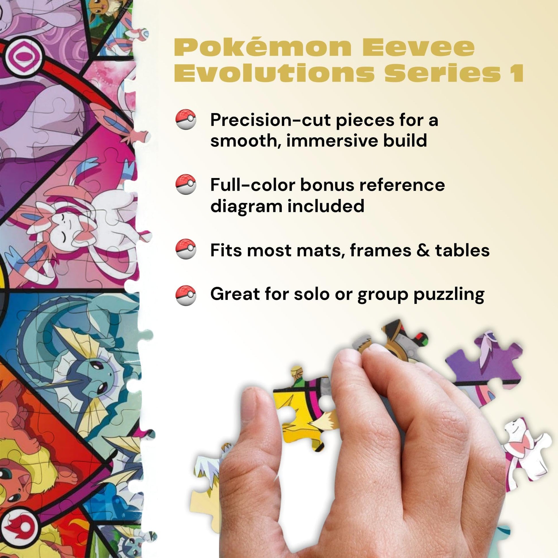 Buffalo Games - Pokémon Eevee Evolutions - 500 Piece Puzzle for Adults
