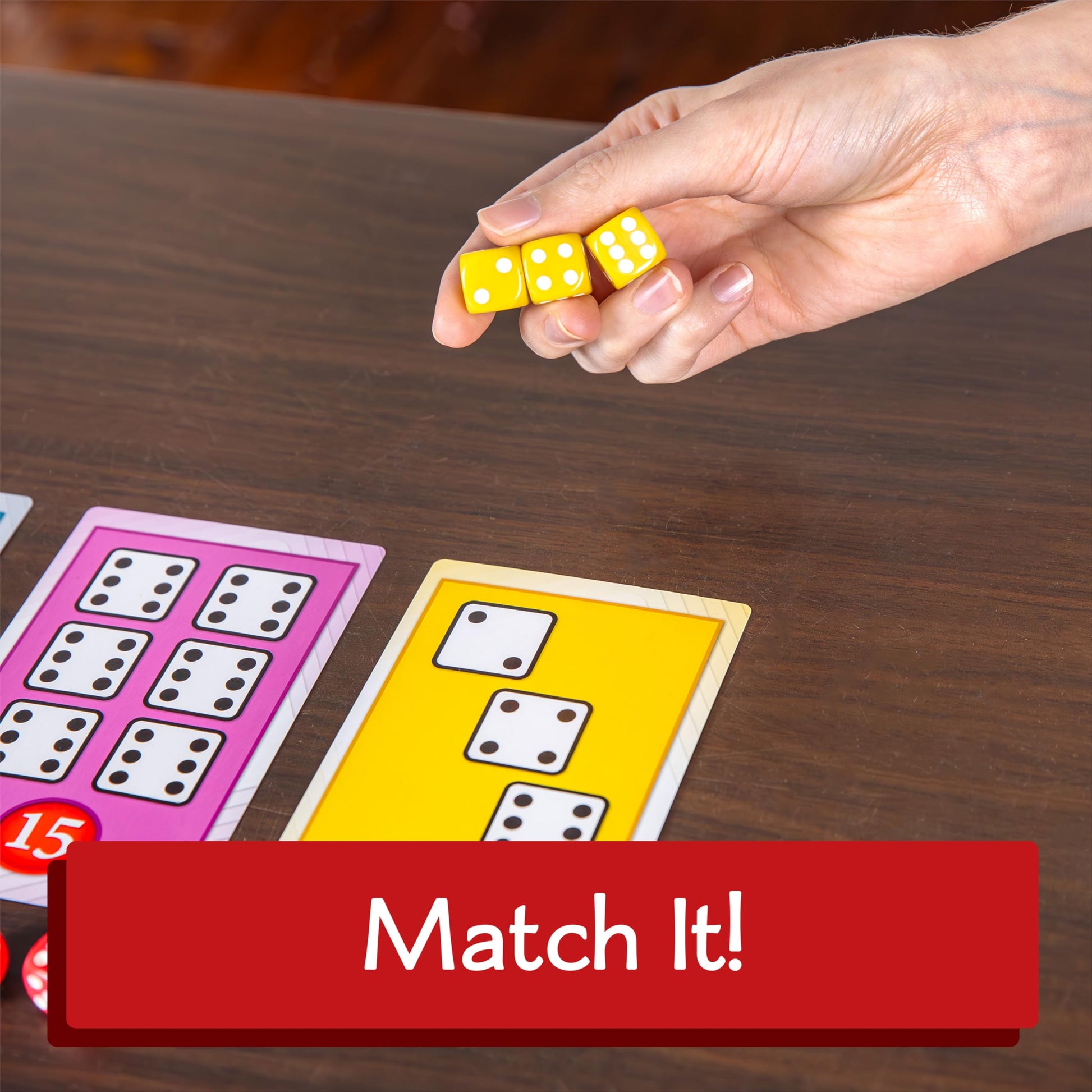 Calliope Games Roll for It Going Big - Fast-Playing Family Dice Game with Big Oversized Cards and Dice, Retirement Party Games, Fun Family Games