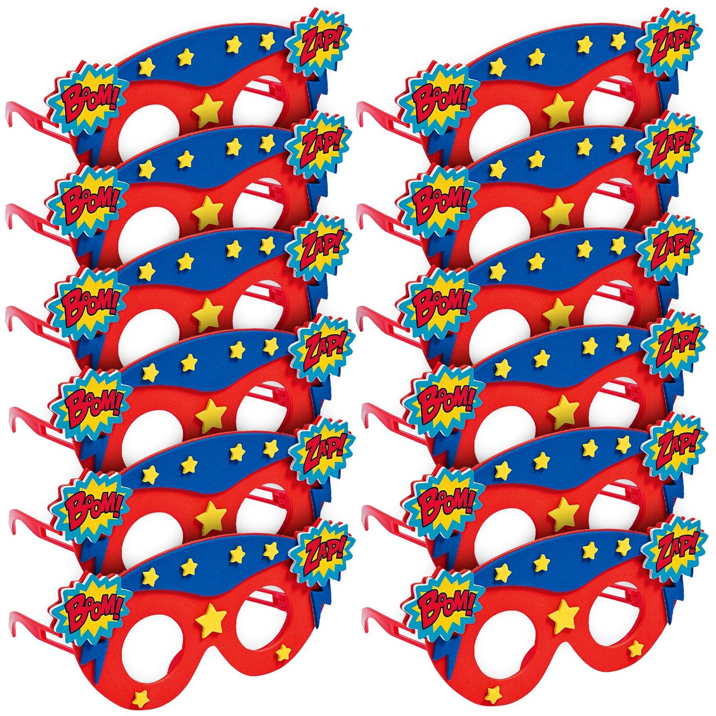 Kids Superhero Foam Glasses Craft Kit -12 - Crafts for Kids and Fun Home Activities