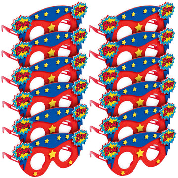 Kids Superhero Foam Glasses Craft Kit -12 - Crafts for Kids and Fun Home Activities