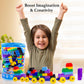 Dimple Building Blocks for Toddler (300 Pcs) Stacking Toys & Puzzle Games for Learning and STEM Fun Montessori Toys, Educational Baby Blocks Age 3+