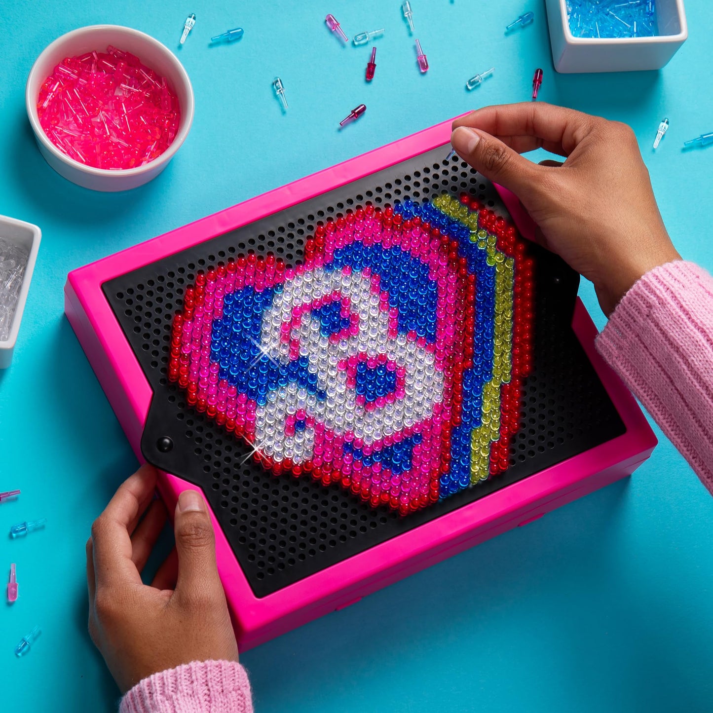 Lite Brite Super Bright HD, Barbie Edition - Creative Retro Light-Up Screen - Educational Play for Children, Enhances Creativity, Gift for Girls