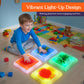 Special Supplies Liquid Gel LED Stepping Stones for Kids - Light-Up Square Balance Blocks - Promote Coordination, Balance, Strength for Children
